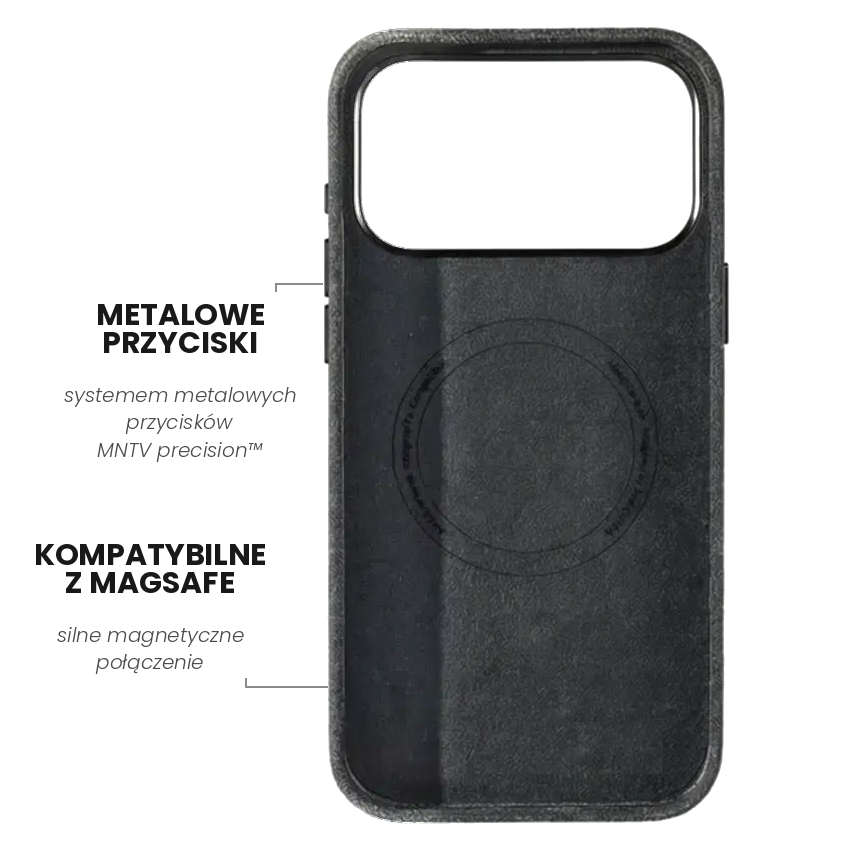 iPhone Etui z Alcantary - Szary