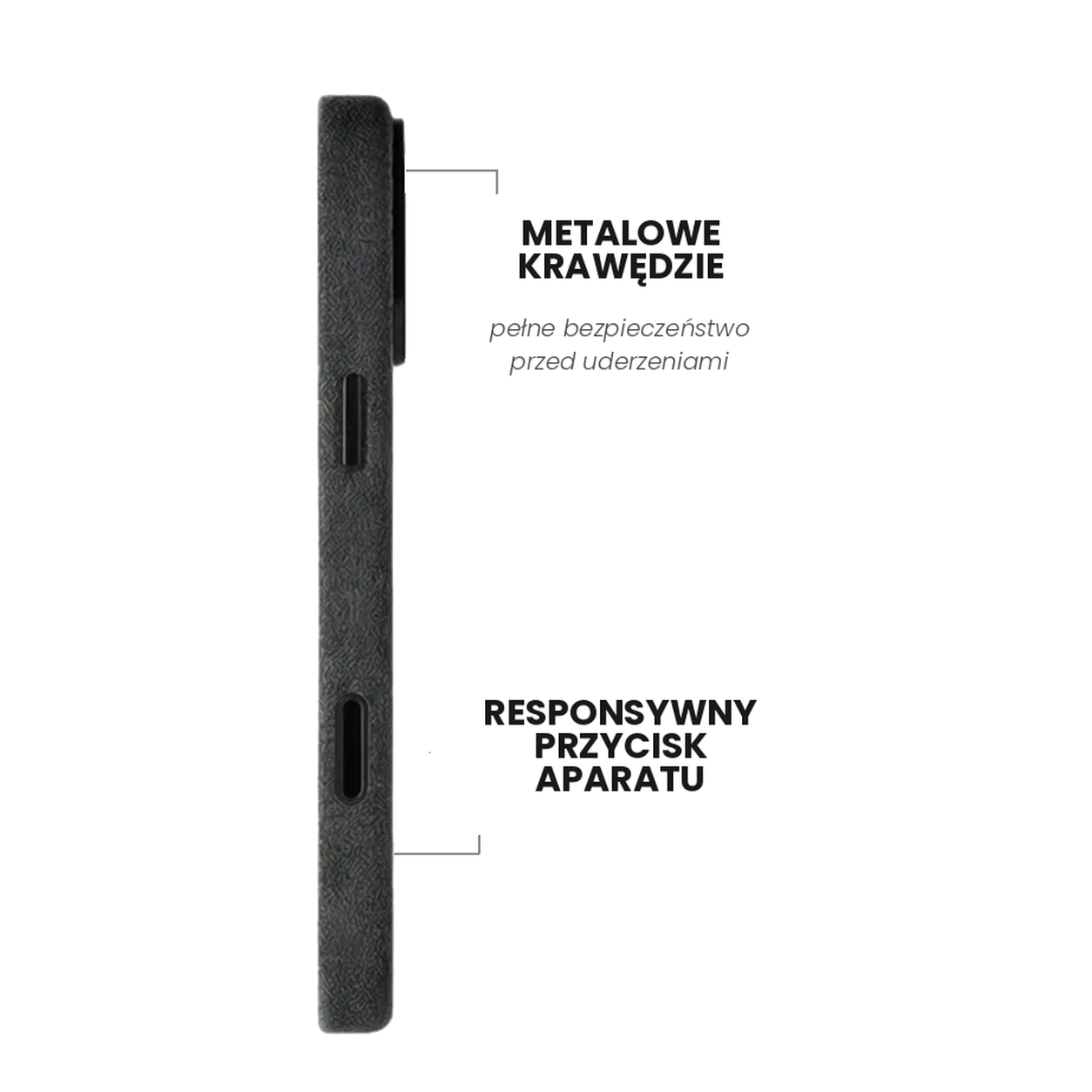 iPhone Etui z Alcantary - Szary